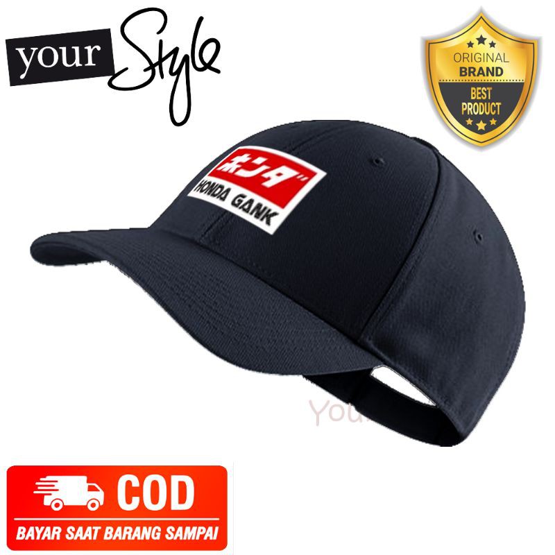 Topi Baseball Honda Gank Keren Racing