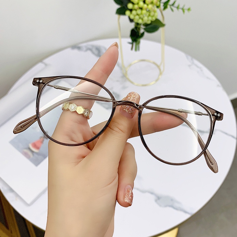 Kacamata Photochromic Anti Radiasi Dengan Bingkai Bulat Bahan Metal