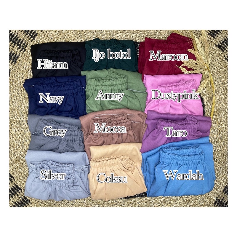 ROK KANCING BAWAHAN WANITA CRINKLE JUMBO PANJANG ADA TALI