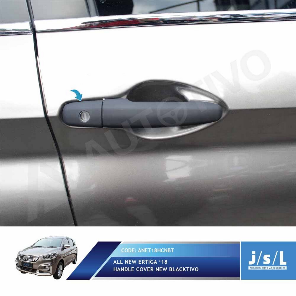 Cover Pegangan Pintu Blacktivo All New Ertiga 2018 Handle Cover JSL