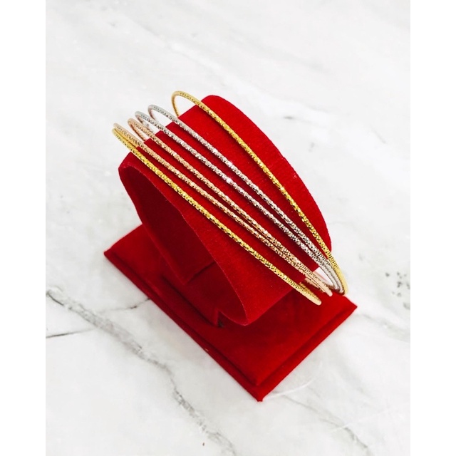 Keroncong set 3 warna emas asli 375/8K