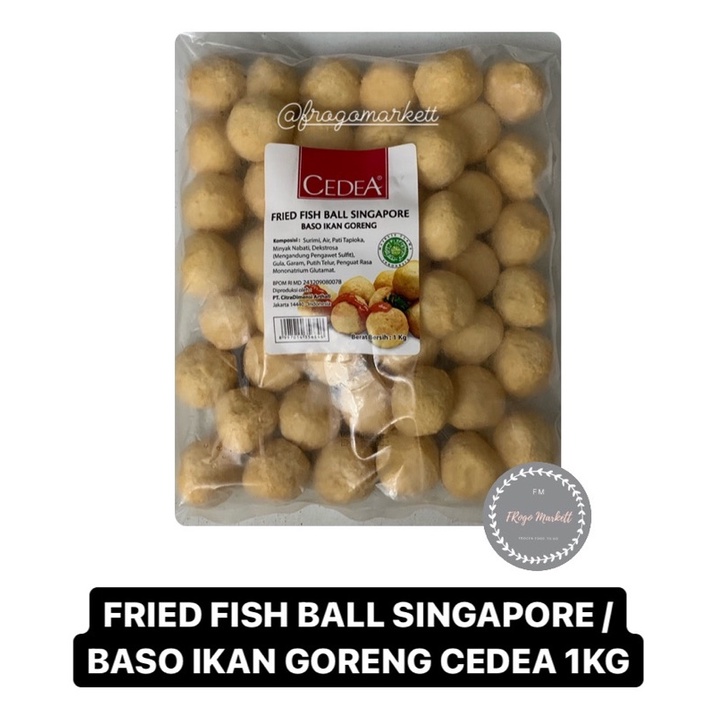 Fried Fish Ball Singapore / Baso (Bakso) Ikan Goreng Cedea 1kg