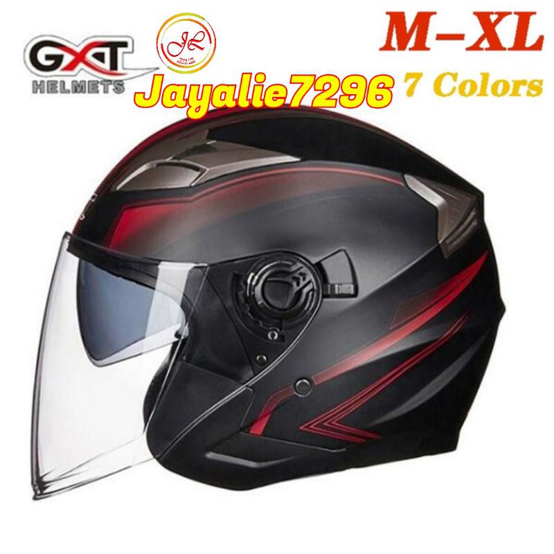 New GXT summer double lens motorcycle helmets open Face Motorbike Helm