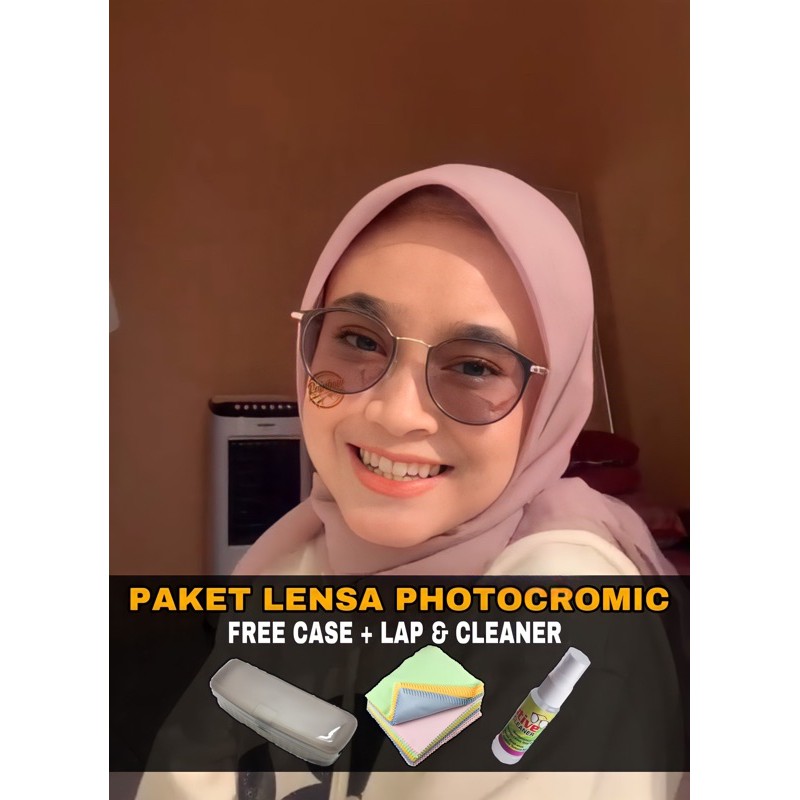 KACAMATA BULAT BESI MINUS ANTIRADIASI/PHOTOCROMIC✅