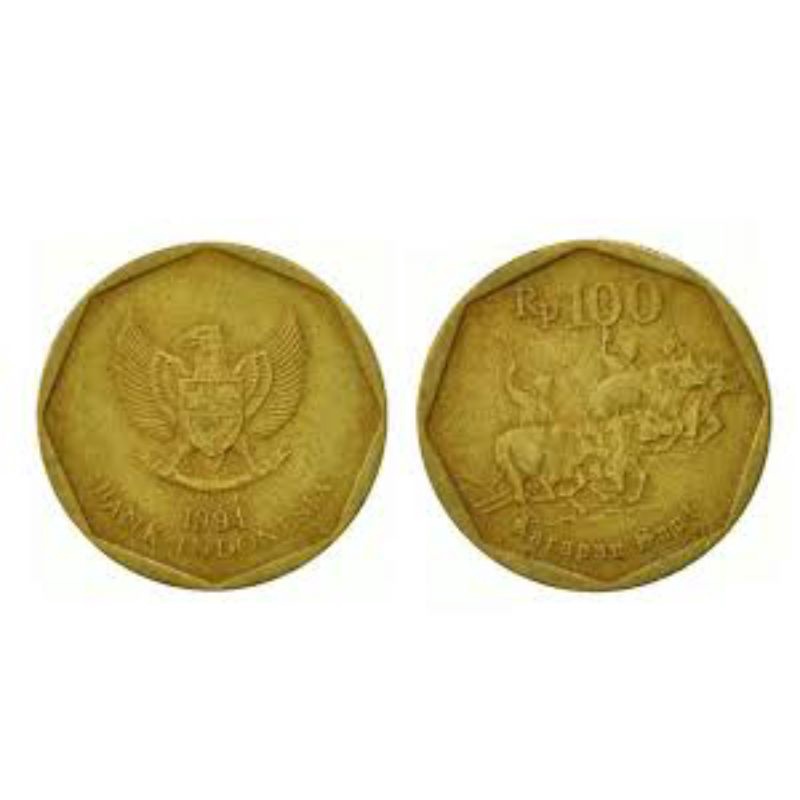 uang Rp. 100 karapan sapi