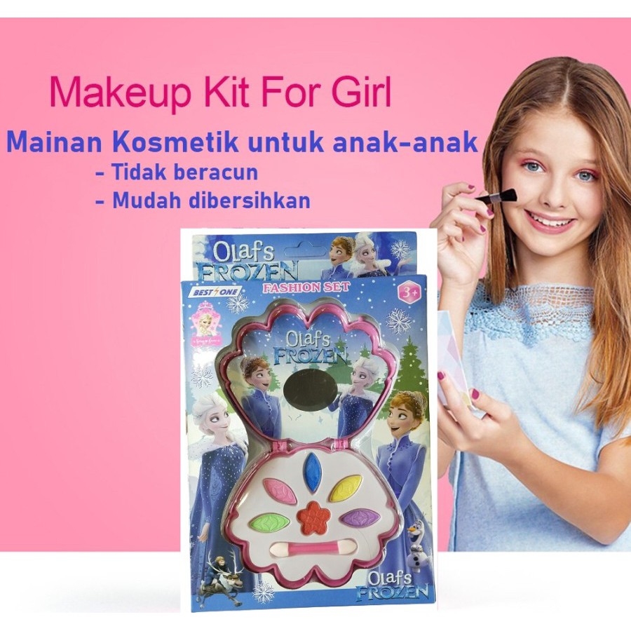 MAINAN MAKE UP UNTUK ANAK AMAN KARAKTER FROZEN 6 WARNA