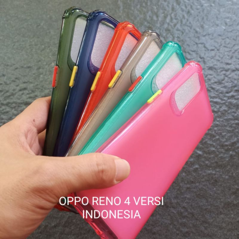 Case Oppo Reno 4 versi indonesia ( 9 model ) soft softcase softshell silikon cover casing kesing housing