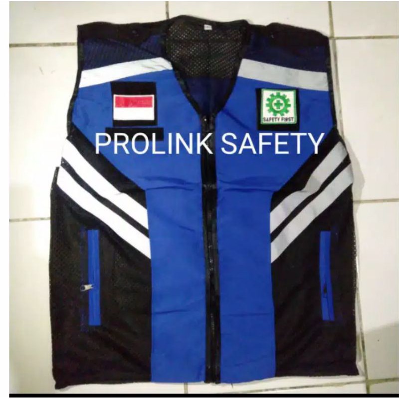 ROMPI SAFETY 5 WARNA BAHAN TASLAN SAMPING JARING FREE LOGO.K3 BENDERA