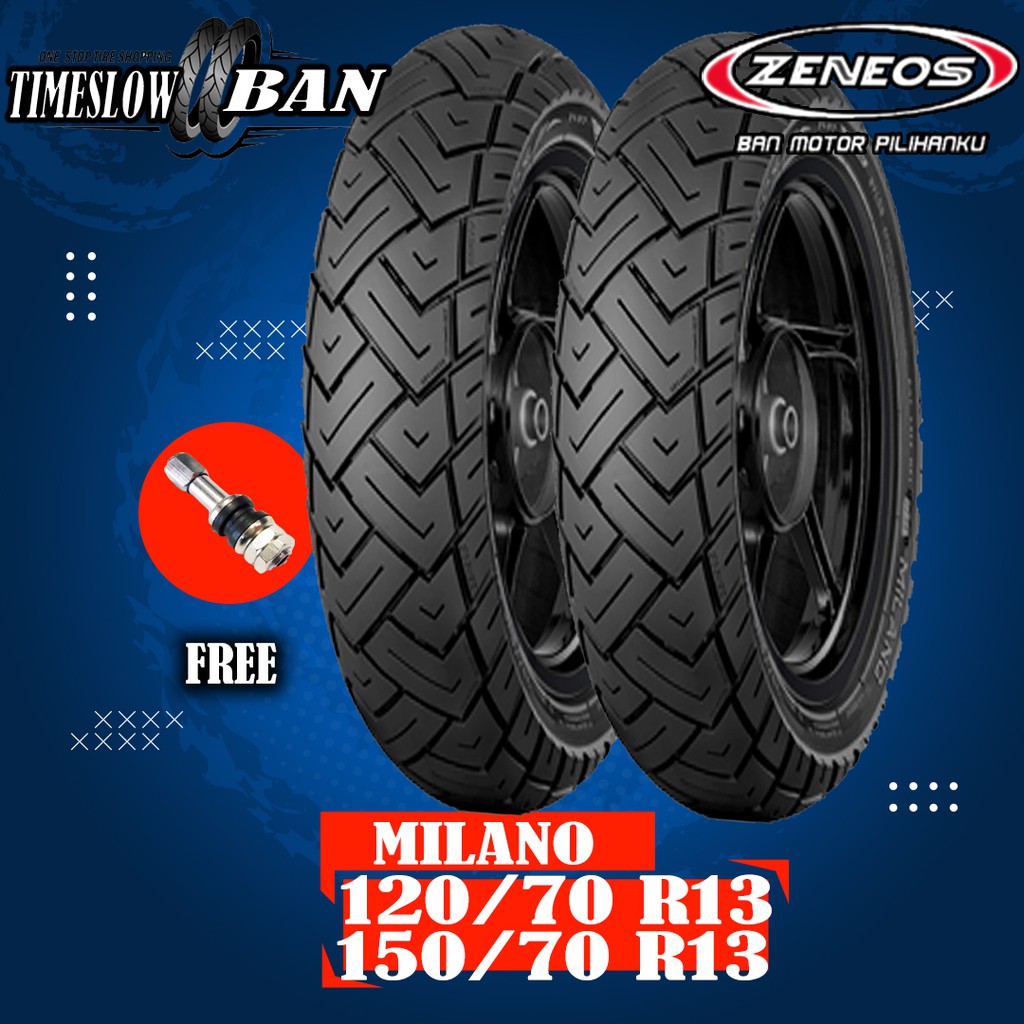 Paket Ban Motor YAMAHA NMAX // ZENEOS MILANO 120/70 - 150/70 Ring 13 Tubeless