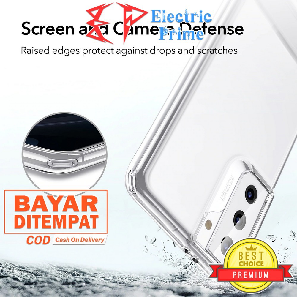 Case Samsung Galaxy S21 Plus Ultra ESR Casing Soft TPU Metal Kickstand Holder Shockproof Cover