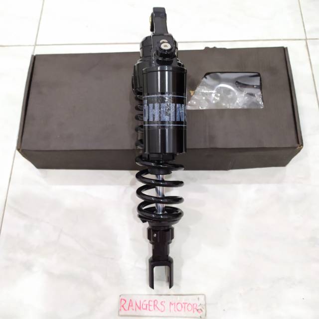 SHOCK BELAKANG OHLINS BLACK SERIES 310 MM BUAT BEAT VARIO SCOOPY MIO FINO XEON DLL