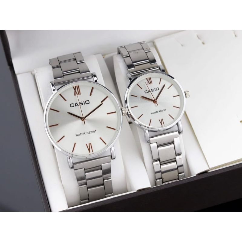 Jam Tangan Sepasang Couple Jam Tangan Pria &amp; Wanita Jam Tangan Stainliss Steel