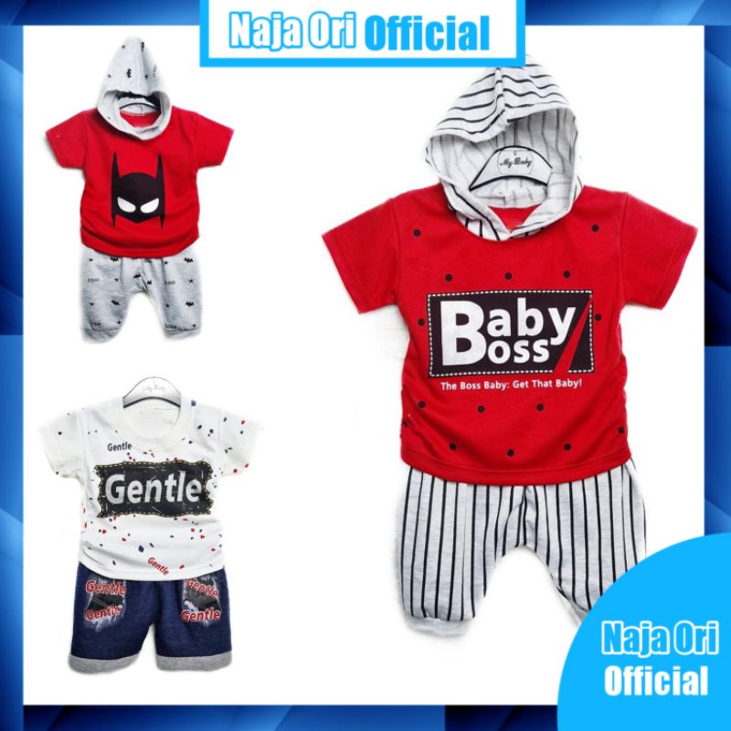 Setelan Baju Bayi Laki Laki 6 12 Bulan