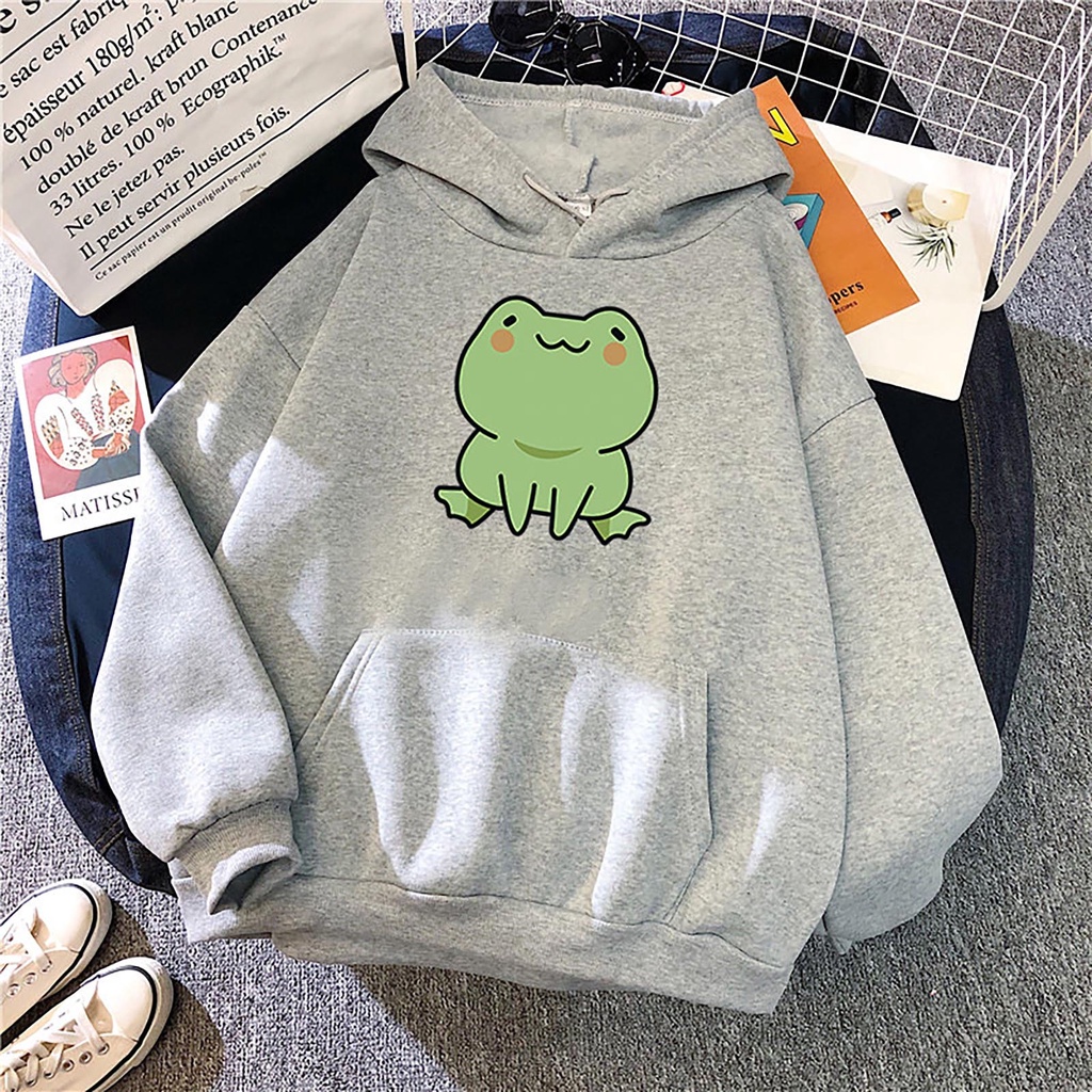 Hoodie Hodie Cute Frogs jumbo bigsize pria wanita ukuran m l xl xxl xxxl xxxxl xxxxxl