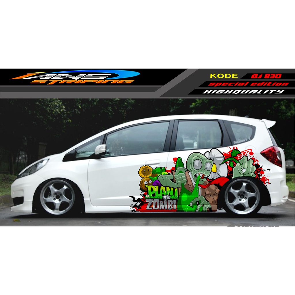 STIKER DECAL MOBIL HONDA JAZZ, SIGRA, YARIS, SWIFT / DECAL MOBIL / DECAL STICKER MOBIL ANIMASI