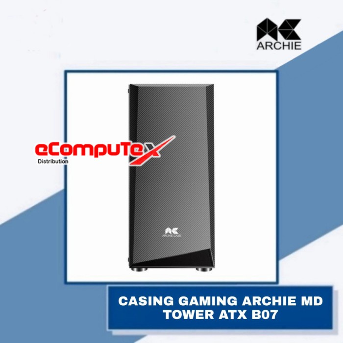 CASING PC KOMPUTER GAMING ARCHIE MD MID TOWER ATX B07 / B 07 CASE TAMPERED GLASS