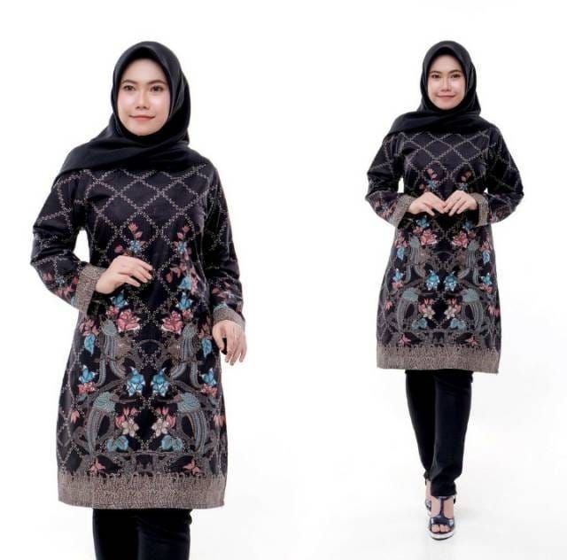 Batik Dj | Tunik Batik Motif Seragam Batik Dianputri Baju Batik Wanita