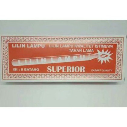 LILIN LAMPU SUPERIOR ISI 8 BATANG.  ORIGINAL.  HARGA GROSIR.  TERMURAH