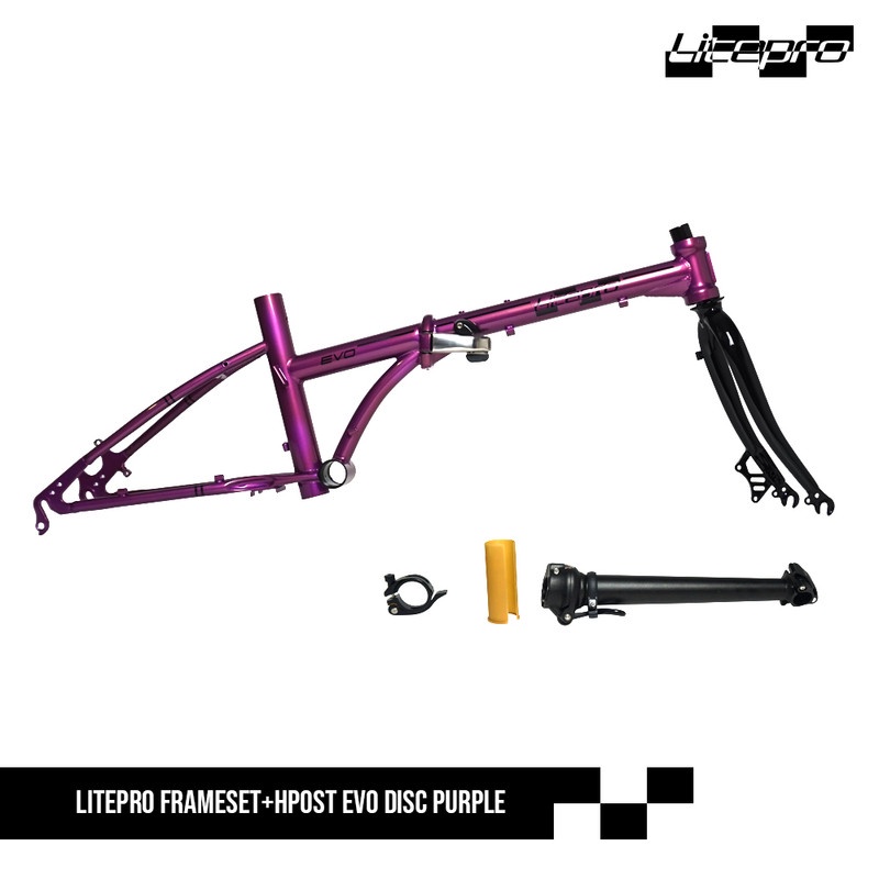 LITEPRO FRAME SET + HPOST EVO DISC PURPLE