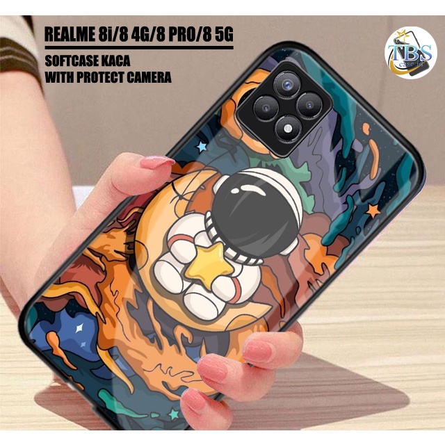 Softcase Glass Kaca Realme 8i Realme 8 4G Realme 8 5G Realme 8 Pro - K03 - Case Hp Realme 8i Realme 