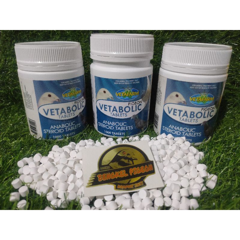 MINIMAL ORDER 10 BUTIR Vetafarm obat doping vetabolic putih stamina energi khusus burung merpati dar