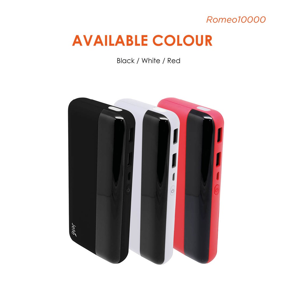 PowerBank 10000 MAh Original JETE Romeo Garansi 1 Tahun