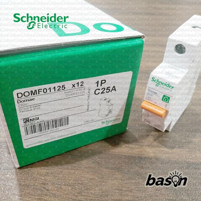 SCHNEIDER MCB Domae 1Phase 25A - circuit breaker / pemutus sikrit