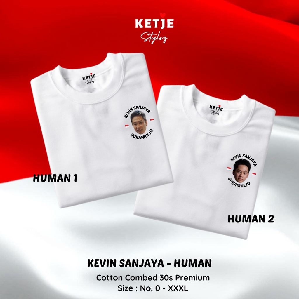 Kaos Atlet Badminton Ganda Putra Men Double MD Indonesia - Kevin Sanjaya Sukamuljo Minion / Kaos Atl