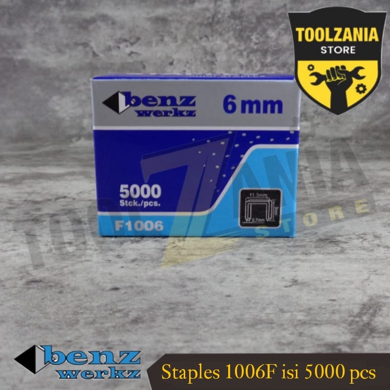 

Isi staples tembak angin F1006 benz werkz 5000 pcs isi stapler 1006F