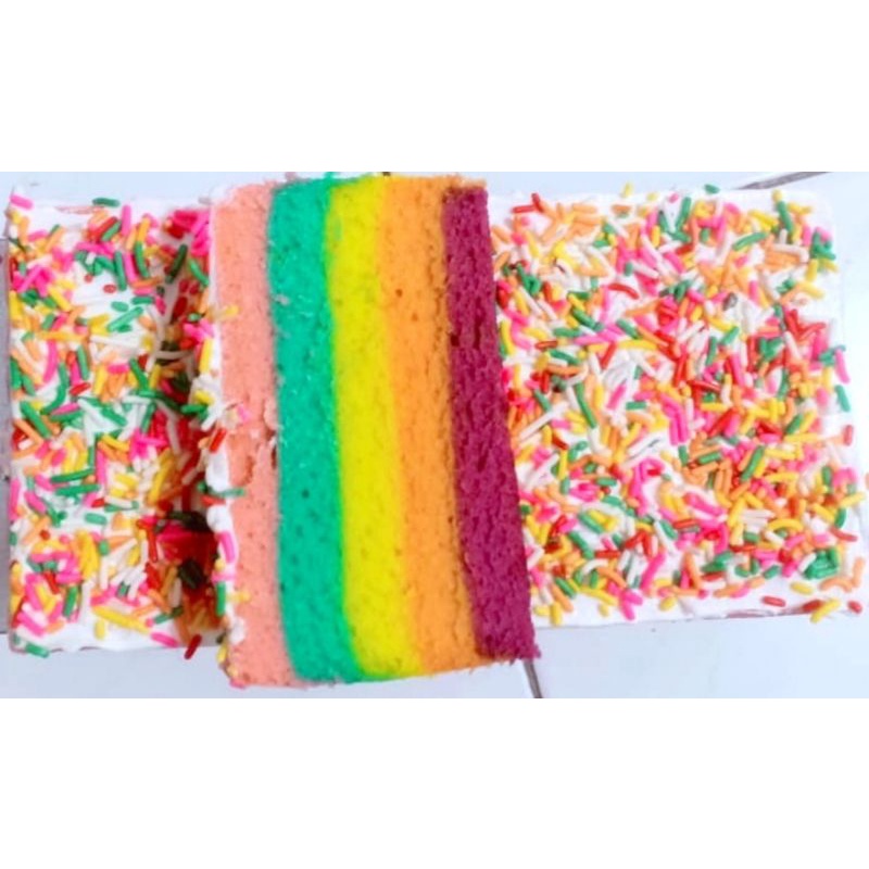 

cake rainbow super lembut