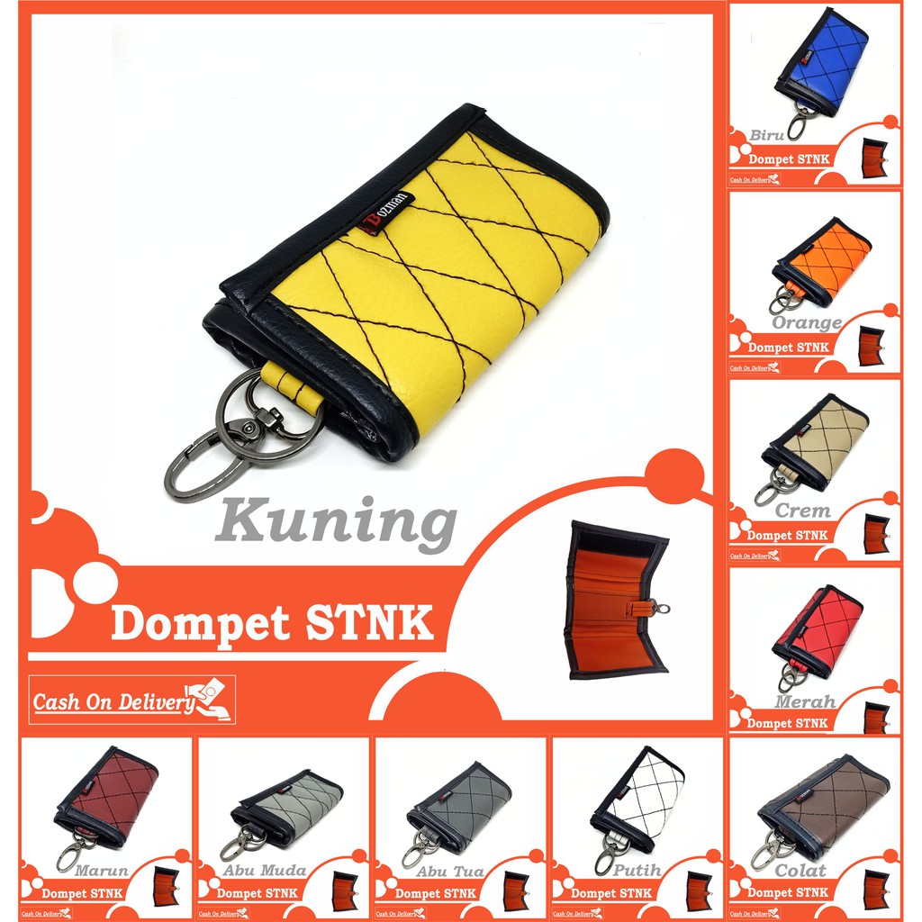 Dompet STNK Gantungan Kunci Mobil Motif Warna