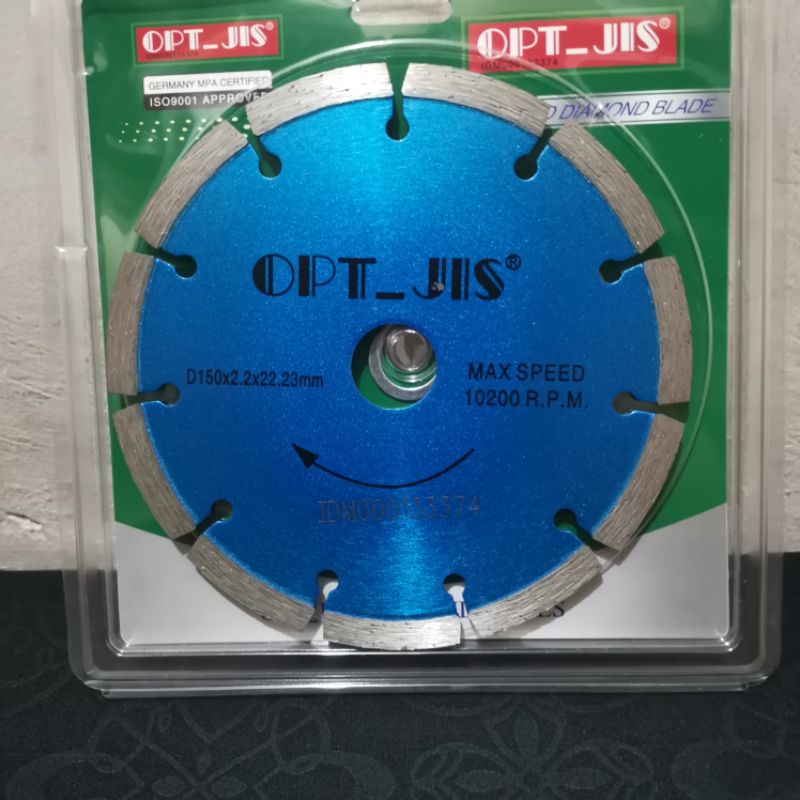 Mata Pisau Gerinda Potong Granit Keramik 6 Inch 150 Mm Opt Taiwan Pisau Gurinda