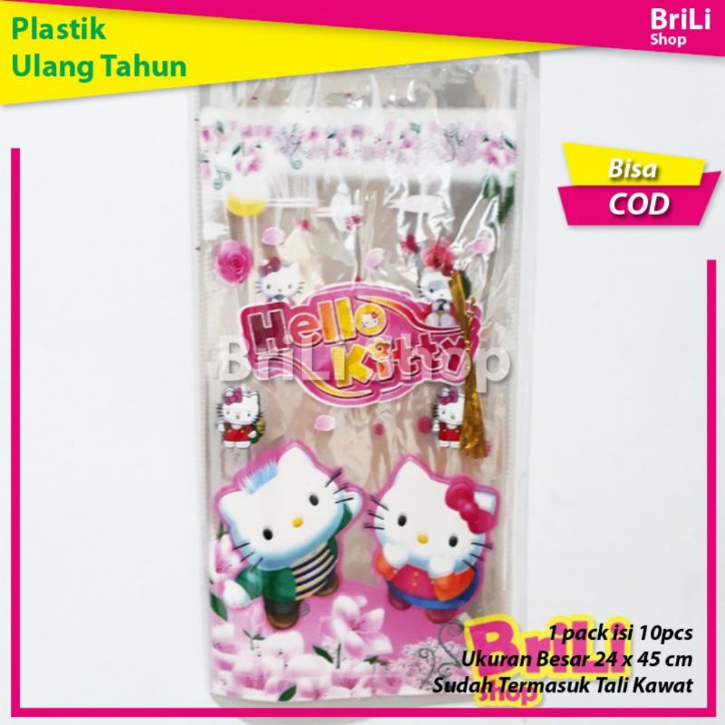 

Plastik Snack Souvenir Ultah Hello Kitty Goodie Bag Ulang Tahun Hellokitty