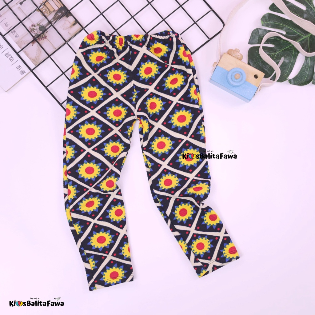 Legging Caramel uk Bayi - 7 Tahun / Celana Panjang Ketat Leging Anak Perempuan Lejing Laging Bahan Premium Motif