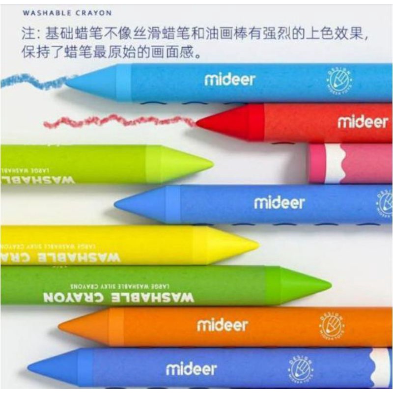 

Mider Washable Crayon Isi 12pc