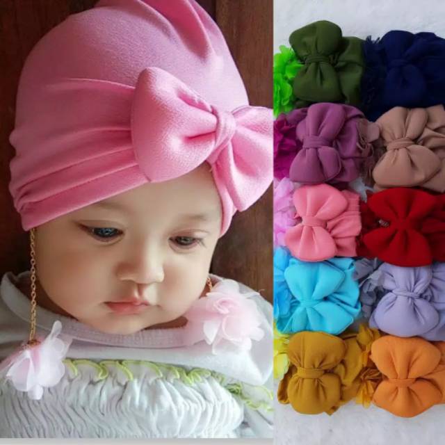 Turban anak anting / Turban bayi cantik lucu