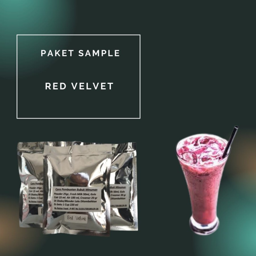 

PAKET SAMPEL 25 GR MY POWDER GRADE A RED VELVET.