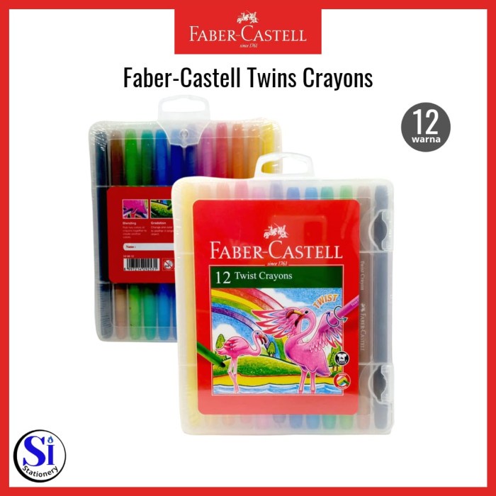 

Gaya Faber Castell Twist Crayon 12 Colour/Crayon Putar Faber Castell 12 Murah