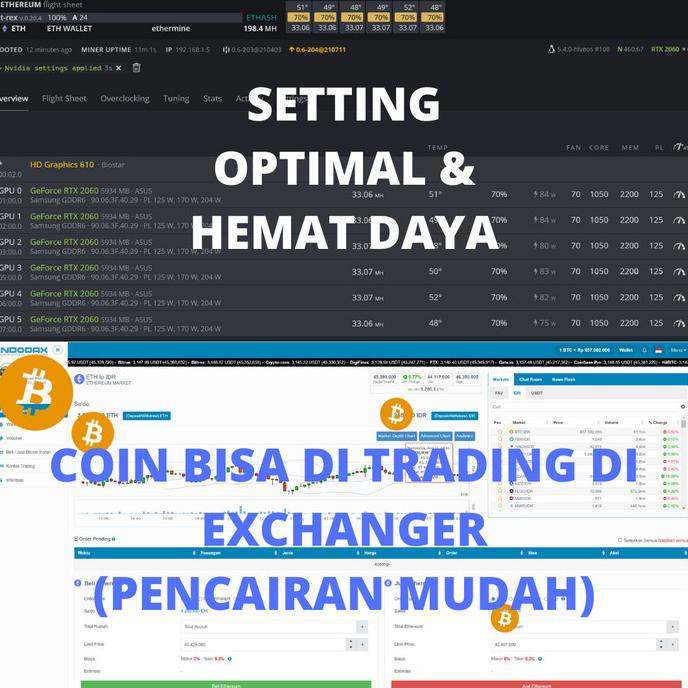Mining Rig Rtx 2060 X6 Mesin Penambang Crypto - Eth Btc Bnb