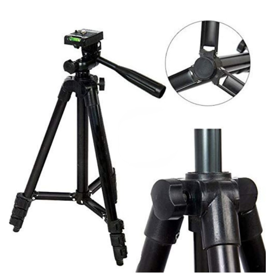 [BLACK EDITION] TRIPOD 3120A / TRIPOD KAMERA HP 1 METER / FOLDABLE CAMERA MOBILE / TRIPOD WT-3120A