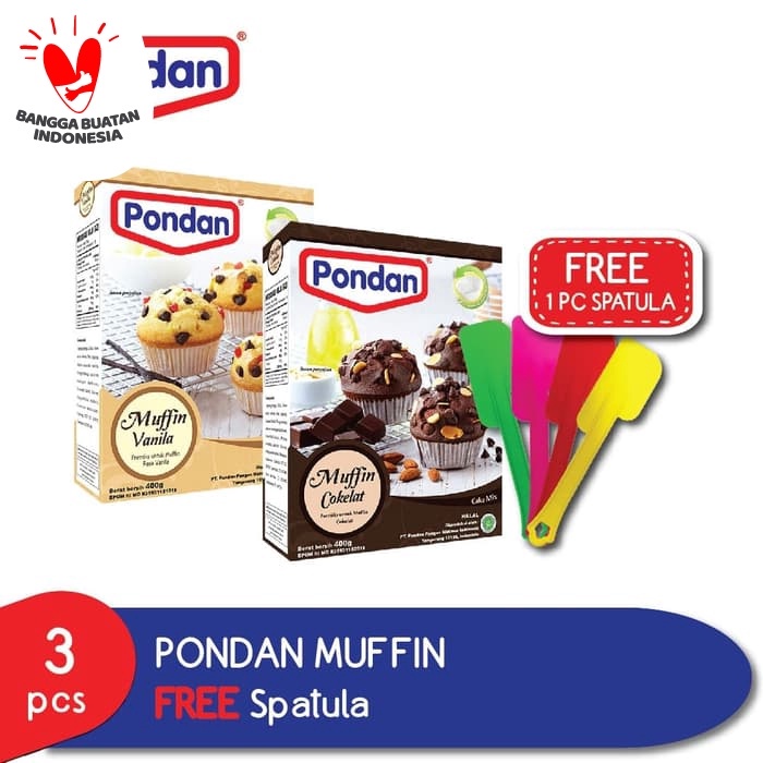 

MURAH Pondan Muffin GRATIS Spatula