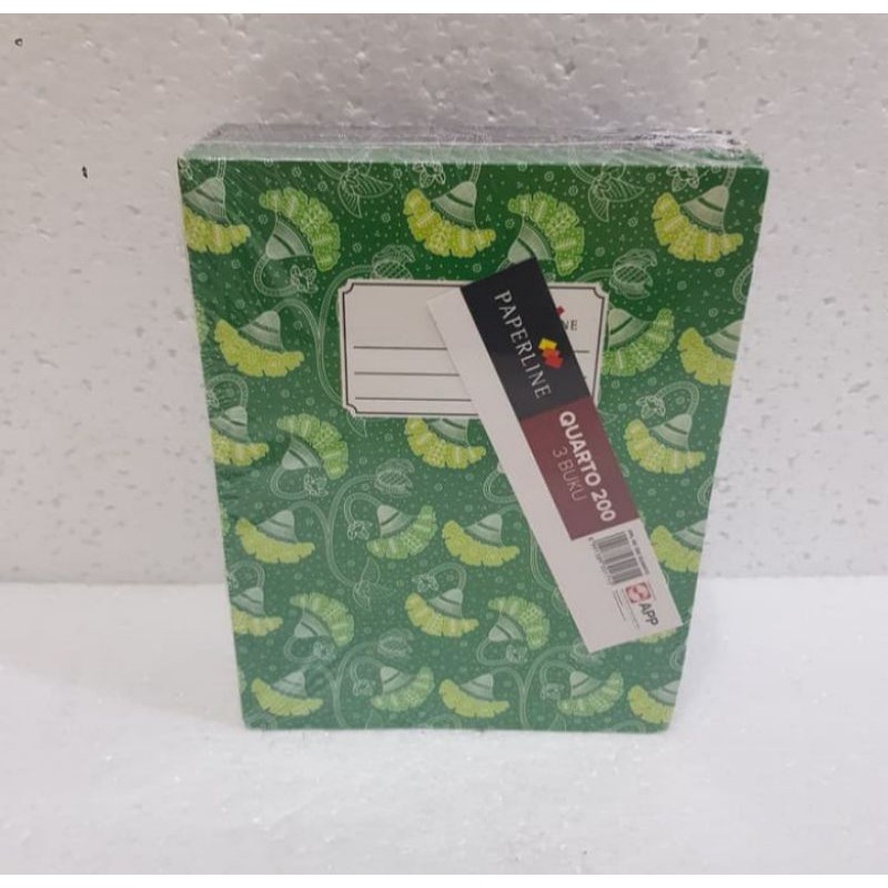 

Buku tulis hardcover PAPERLINE QUARTO 200L , ECER
