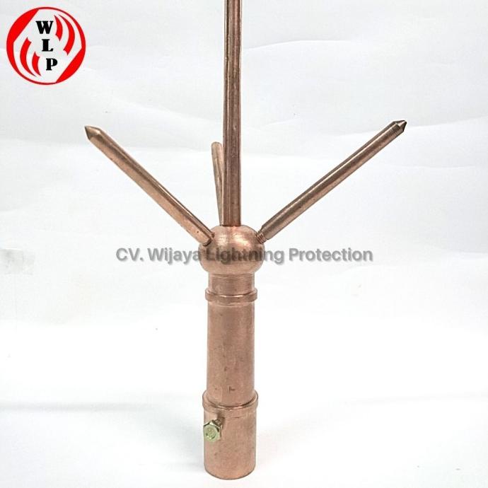 Penangkal Petir Trisula Tembaga Asli