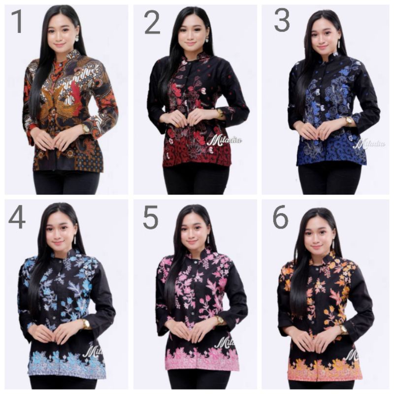 Atasan Batik Dolby Dolbi Dobby Doby Tenun Sutra Tulis Halus Katun ATBM