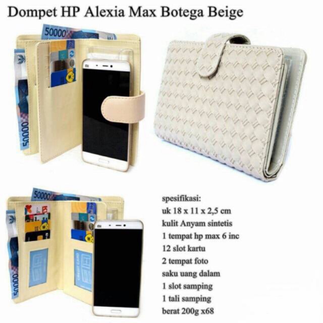 Dompet HP Dan Kartu ALEXIA MAX BOTEGA DNA Wallet HPO Murah