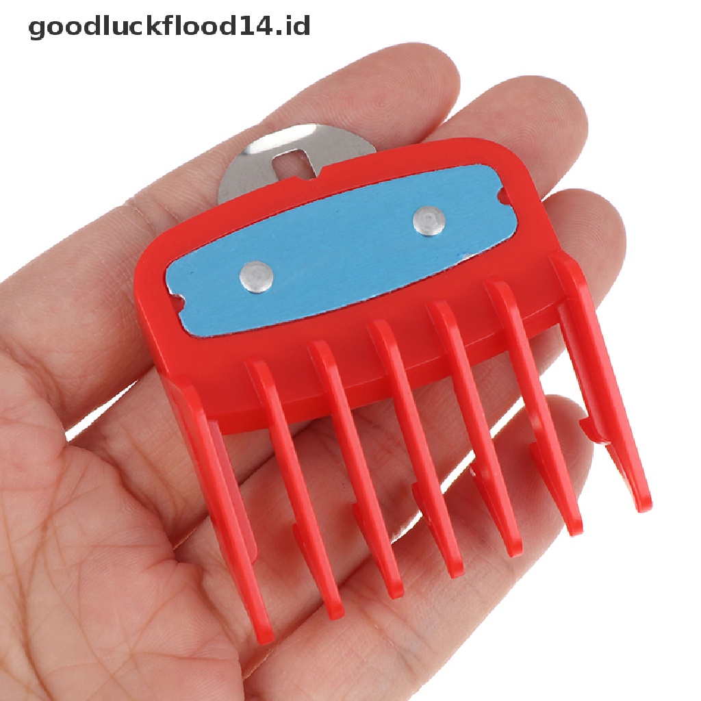 [OOID] 1.5+4.5mm Size Guide comb Red Attachment Comb Set with a Metal Holder Clipper ID