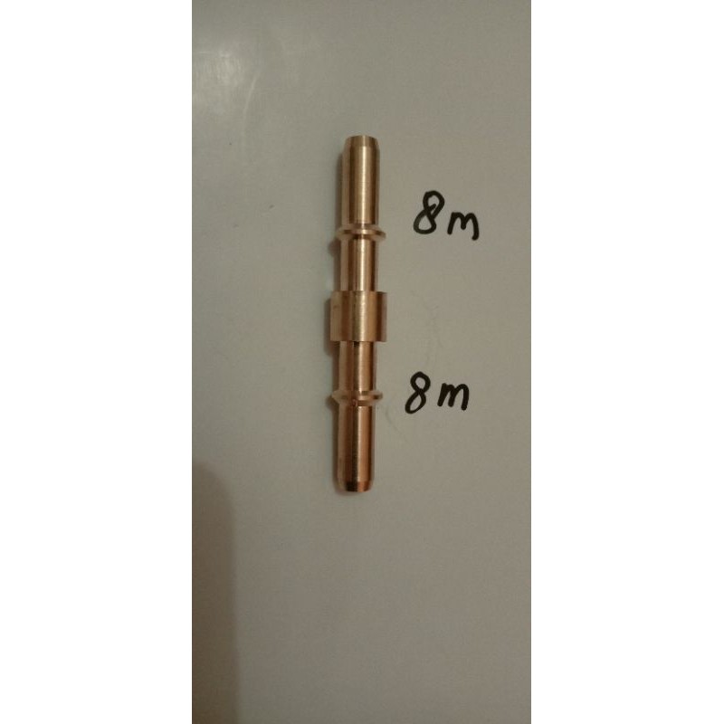 Nepel bolak balik sambungan selang injeksi ukuran 8mm x 8 mm