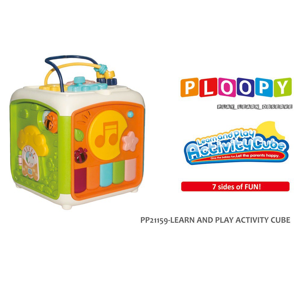 Ploopy Learn and Play Activity Cube / PP21159 / Mainan Anak