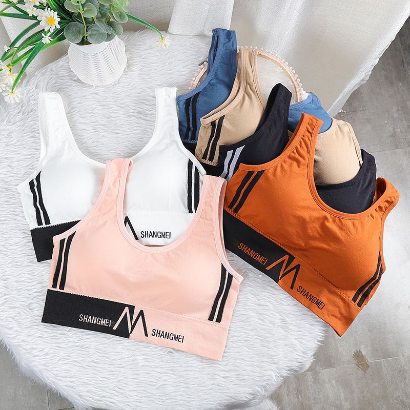 Sport Bra Wanita Shangmei Busa Tebal Nyaman BH Sport jogging Zumba Fitness Gym Indoor Outdoor