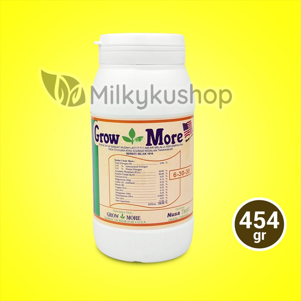 PUPUK GROWMORE 6 30 30 454 GRAM NPK BUAH KEMASAN PABRIK